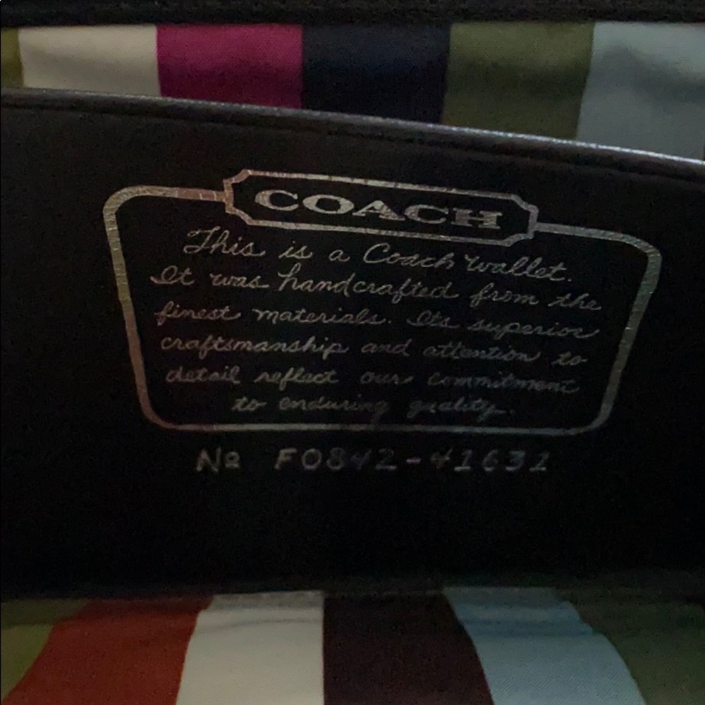 Authentic Coach Wallet Has The Code Number Inside - image 5